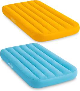 Modern Portable Inflatable <b>Air</b> <b>Mattress</b> Foldable PVC Topped <b>Camping</b> Bed 62" Length Flocked Cover for Home Bedroom Outdoors Parks - Product Image 4
