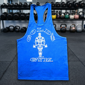 Gold Retro Gym Tank Top Breathable Casual 100% Cotton Men's <b>Stringer</b> <b>Vest</b> Eco-Friendly Quick Dry - Product Image 3