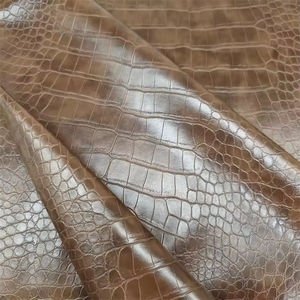 फैशनेबल क्रोकोडाइल पैटर्न वाले पु चमड़े को जहाज करने के लिए तैयार और कपड़ों के लिए सिंथेटिक चमड़े के कपड़े का समर्थन नहीं किया गया - Product Image 2