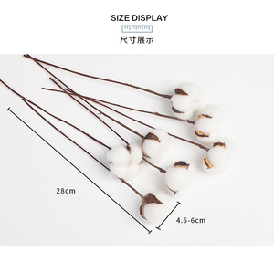 AYOYOChristmas Cadeau Bouquet De Noël Coton Fleurs Séchées Décoration De <span class=keywords><strong>La</strong></span> Maison Entourant Décoration - Product Image 3