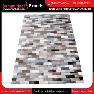 Pelo de diseñador de alta calidad en alfombra de oración de cuero de vaca y alfombra y alfombras bordadas para la venta - Product Image 2