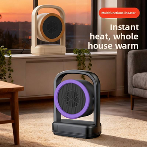 Portable PTC bureau souffleur d'air chaud bureau à domicile personnel Vertical <span class=keywords><strong>petit</strong></span> ventilateur de sol chauffage 220V prise ue plastique <span class=keywords><strong>500W</strong></span> réglable - Product Image 2