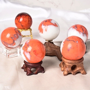 Wholesale Bulk High Quality Healing Stones <b>Crystal</b> Spheres Orange Agate Spheres for Decor Home and Gift - Product Image 6