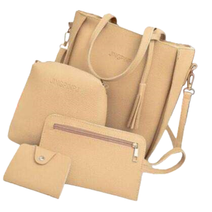 Superventas Trend Lychee Cross Messenger Mother Bag 4 piezas Set Bolsos para mujer Bolso de moda Single Square Nylon al por mayor - Product Image 1