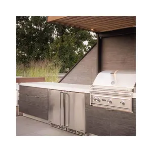 China supplier island storage outdoor kitchen with grill