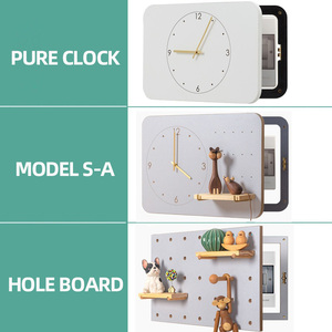 Boîte de compteur d'électricité en bois panneau perforé étagère en bois personnalisée couverture d'affichage <span class=keywords><strong>modulaire</strong></span> décoration de la maison matériaux de construction - Product Image 6