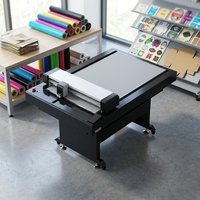 Découpeuse à plat haute vitesse 600x900mm, traceur numérique avec table à vide pour film adhésif, vinyle, feuille de PET