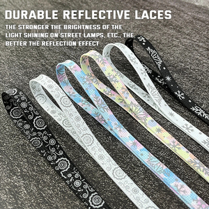 รองเท้าผ้าใบพิมพ์ลายดอกไม้มะม่วงหิมพานต์ทำจาก <span class=keywords><strong>AF1</strong></span>ทำจากโพลีเอสเตอร์สีทองสะท้อนแสงสีสันสดใส - Product Image 2