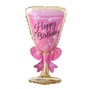 Ingrosso di palloncini di bottiglia di champagne per feste, calici di compleanno e palloncini in alluminio - Product Image 5