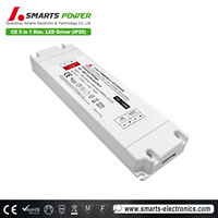 Sortie CE 100w 120w 150w IP20 Transformateur d'alimentation Led en plastique Triac & 0-10V (5 en 1) Pilote Led Dimmable 12v 24v