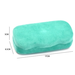 Étui à lunettes de soleil en velours rose, <span class=keywords><strong>orange</strong></span> et violet de la marque Bestclean, grande taille, étui en métal pour lunettes de vue et de soleil avec logo personnalisé - Product Image 3