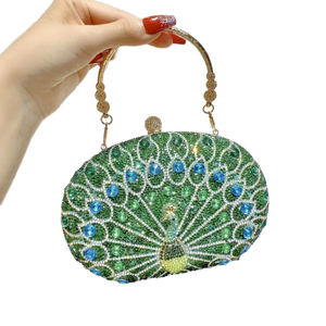 Nuevo Bolso de Mano con Cuentas de Estilo Chino Retro, Elegante y Brillante con Pedrería, para la Noche, con Cadenas, para Mujer - Product Image 1