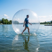 Ballons gonflables aquatiques pour jeux de plage personnalisés, balles de piscine gonflables pour adultes, ballons humains gonflables pour zorbing aquatique