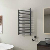 Sèche-serviettes électrique mural simple ou double barre pour salle de bain