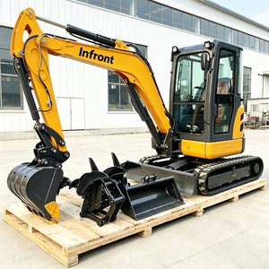 รถขุดขนาดเล็ก INFRONT 2 ตัน 3.5 ตัน เครื่องยนต์ EPA 5 รถขุดตีนตะขาบสำหรับงานเกษตร 1 ตัน รถขุดขนาดเล็กสำหรับใช้ในบ้าน ราคาเครื่องจักร  เราเสนอขายแบบครบวงจร - Product Image 4
