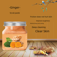 Vente en gros de marque privée personnalisée exfoliant visage au curcuma soins du corps gommage corporel soins de la peau visage gommage exfoliant blanchissant