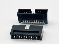 Conector macho de alta 13,6mm 6 8 10 12 14 16 18 20 22 24 40 50 64 Pin 2,54mm Pitch Box Header Straight Dip Type Brass para PCB
