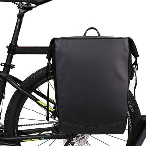 Sacoche de vélo pour porte-bagages arrière, certifiée BSCI, étanche, avec housse de pluie pour le cyclisme - Product Image 1