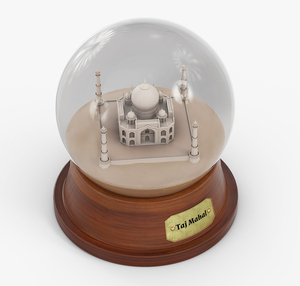Globo di Vetro Souvenir del <span class=keywords><strong>Taj</strong></span> <span class=keywords><strong>Mahal</strong></span>, Globo di Neve Souvenir di Città, Globo d'Acqua - Product Image 3