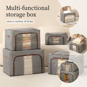 Oxford Fabric Foldable Clothes Organizer Wardrobe Storage Box for Living Room Home Dormitory - Product Image 6