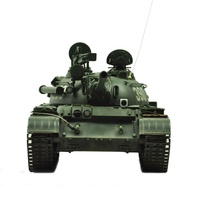 HOOBEN Full Set RC Motorisiertes Tanks ATZ T55A RUSSISCHER MITTLERER TANK HengLong Mit Metall getriebe, Lauf und Kettenrad/Leerlauf