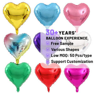 卸売 2026バルク 個別 18インチ 赤いハート型 ウェディング バレンタインデー メタリックデコレーション 誕生日パーティー ハート型フォイルバルーン - Product Image 2