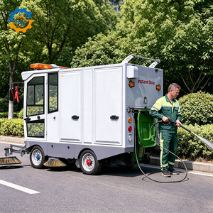 Balayeuse de voirie électrique autoportée ROD Street, balayeuse motorisée, machine de balayage de route - Product Image 3
