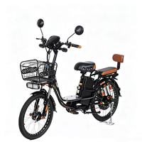 Vélo Électrique 500W en Gros, Vitesse Max 45km/h, avec Panier Avant, Affichage Numérique, Amortisseur Intégral