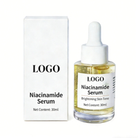 Sérum à la niacinamide - Acide hyaluronique + Vitamine C, Unifie le teint et booste l'éclat pour tous types de peaux