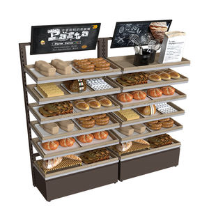 Highbright Présentoir de boulangerie à combinaison de bois en acier de haute qualité pour supermarché - Product Image 5