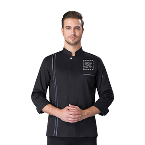 Uniforme <span class=keywords><strong>de</strong></span> chef d'hôtel personnalisé, veste <span class=keywords><strong>de</strong></span> <span class=keywords><strong>cuisine</strong></span> <span class=keywords><strong>de</strong></span> restaurant, vêtements <span class=keywords><strong>de</strong></span> <span class=keywords><strong>travail</strong></span> - Product Image 3