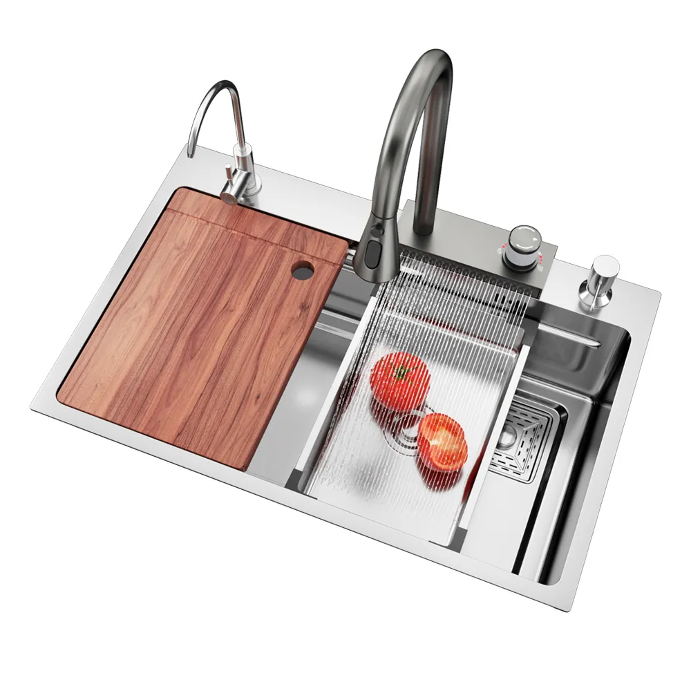 Hand Made Multi Function Kitchen Sink Sink Stainless Steel Ingle Bowl Rectangular Sink