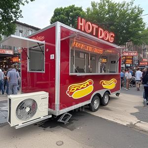 Camionnette à café en fibre de verre entièrement équipée, remorque alimentaire mobile pour la vente de glaces et de snacks - Product Image 2