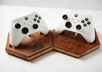 Station de charge pliable en bois personnalisée, support pour manettes de jeu, support pour casque avec couleur et logo personnalisés