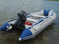 Bateau de pêche en caoutchouc gonflable pliable stable de 12.5 pieds avec plancher en aluminium à la dérive Yacht de sport pour 6 personnes