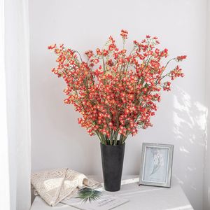 Flores Artificiales CallaFloral, Rama Individual Roja, Decoración para Bodas, Decoración del Hogar, Comercio Electrónico Transfronterizo - Product Image 1