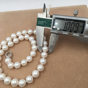 <span class=keywords><strong>Collana</strong></span> Girocollo di Perle d'Acqua Dolce Grado AA 9-11 MM, Lunghezza 14-24 Pollici <span class=keywords><strong>con</strong></span> Chiusura in Argento 925, Regalo per Donna, Bellezza Ispirata alla Natura - Product Image 5