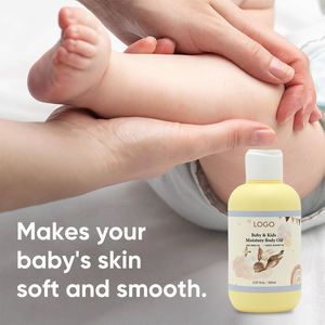 Producto suave para el cuidado del bebé de etiqueta privada, no graso, hidratante, ligero, orgánico, para niños, calmante después de la ducha, aceite corporal para piel seca - Product Image 2