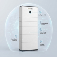 Système de stockage d'énergie domestique monophasé haute tension empilable tout-en-un, unité d'alimentation de secours solaire pour la maison