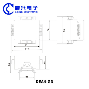 DEA4-GD hiệu suất cao đường sắt cài đặt 3A 6A 10A 20A 230V Single phase AC <span class=keywords><strong>EMI</strong></span> Lọc - Product Image 5