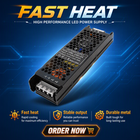 Fuente de Alimentación LED Conmutada AC-DC HUARON de Fácil Instalación con Garantía de 3 Años, 60W-400W, Carcasa de Aluminio, Entrada 100-264VAC, Iluminación LED