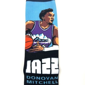 Chaussettes de basket-ball montantes <span class=keywords><strong>Donovan</strong></span> <span class=keywords><strong>Mitchell</strong></span> Utah Jazz : chaussettes de sport à motif de joueur pour hommes, idéales pour les matchs et les vêtements de fans - Product Image 6