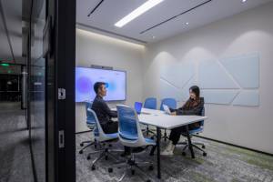 Đơn giản mở máy trạm văn phòng hội nghị bàn văn phòng hiện đại cung cấp bàn đứng tùy chỉnh với ngăn kéo - Product Image 3