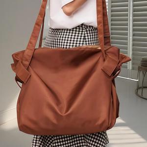 Bolsa de mano plegable, ligera, de tela Oxford, plegable, de gran capacidad para uso diario - Product Image 3