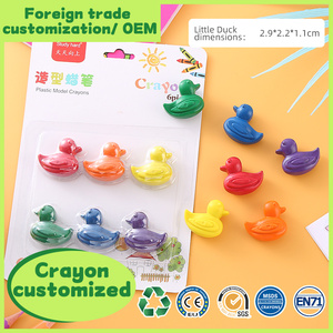 Nouvelle Arrivée 6 Pcs <span class=keywords><strong>Nox</strong></span> Toxique Haute Qualité Canard En Plastique Enfants Crayon Ensemble Crayon De Couleur Enfant - Product Image 2