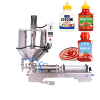 Semi-automatische jamvulmachine met mengvat voor fruitjam & marmelade