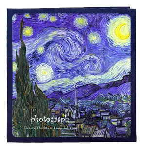 Pagine autoadesive Van Gogh 30 fogli Album di Album magnetici con pagina adesiva foto Album Picture Book