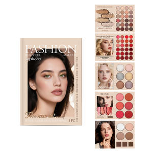 Palette Trucco Stile Libro alla Moda per <span class=keywords><strong>Donne</strong></span>, Kit di Bellezza 5 in 1 a 5 Strati - Ombretto, Lucidalabbra, Blush, Illuminante, Contouring - Product Image 1