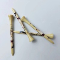 Tees de golf en bois biodégradables HOFA, robustes et durables, avec logo personnalisé, tailles 83 mm, 70 mm et 100 mm