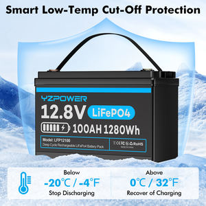 EE. UU. Stock 12V 100Ah LiFePO4 Batería EV Grado ACells 6000 + Ciclos profundos 10 YR Vida útil para RV, marino, almacenamiento de energía solar para el hogar - Product Image 3